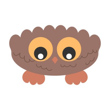 Büyük gözleri olan küçük sevimli kuş kuşu.