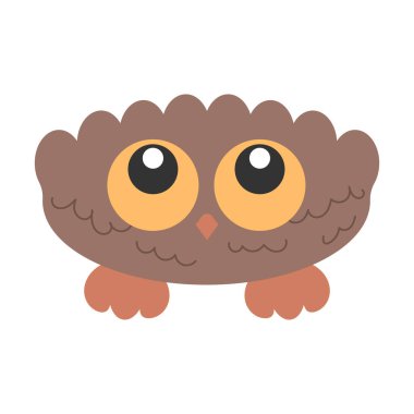 Büyük gözleri olan küçük sevimli kuş kuşu.