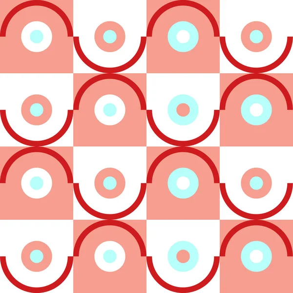 Basit şekil ve şekillere sahip soyut Geometrik Desen