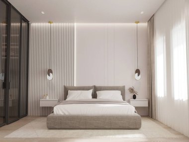 Bir otel odasının içinde.