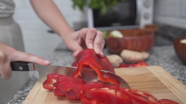 Délicieux Légumes Préparés Prêts Cuire Fermer Horizontal — Video