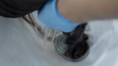 Hair getting shampooed at the salon - 4k Horizontal video