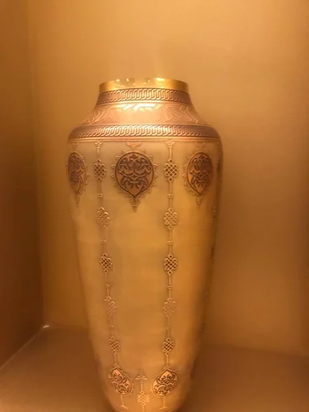 Beautiful Decorative Ceramic Vases White Background — Stock Photo, Image