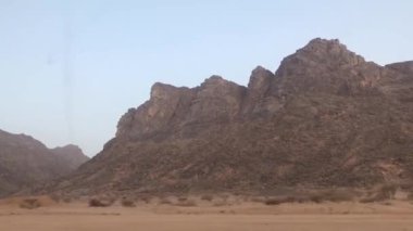 İsrail 'in kuzeyindeki Negev Çölü' nün güzel manzarası