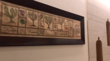 interior of a hotel room for the celebration of the new year and a small house.