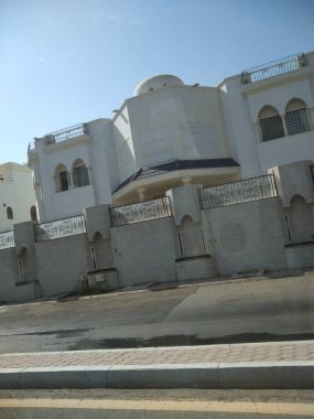 the white architecture of the city of the old town