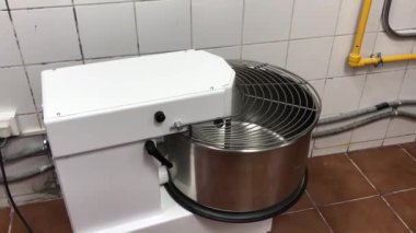 The dough mixer machine in the restaurant 