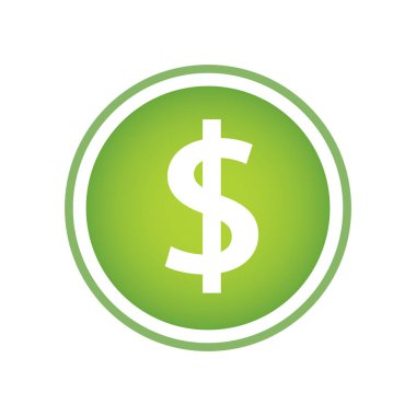 Round shape Dollar icon
