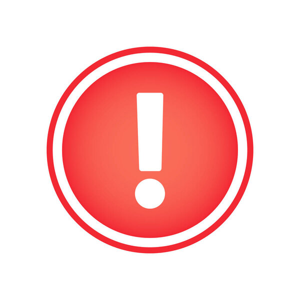 Знак восклицательного знака круглой формы