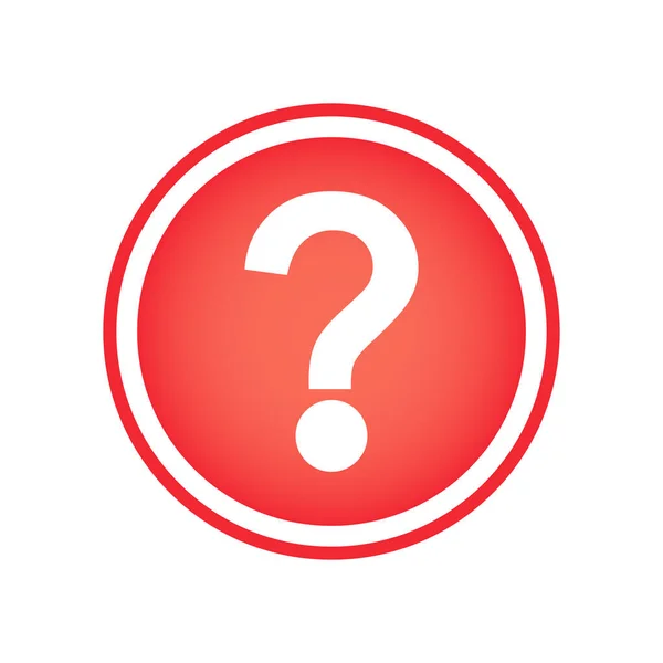 Round shape question mark icon
