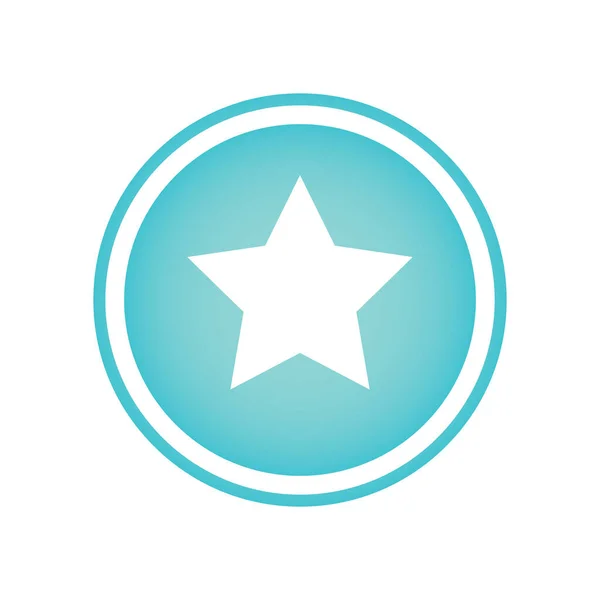 Round shape Star icon