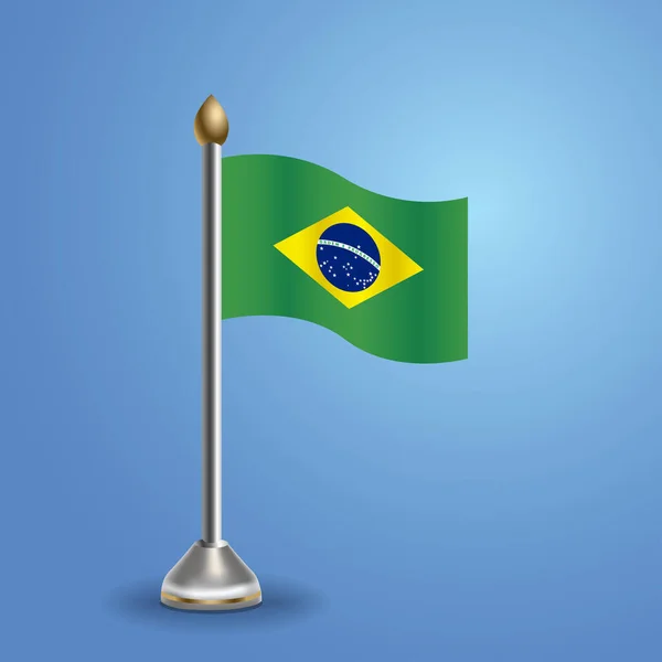 ブラジルの国家表旗 国のシンボル ベクトルイラスト — ストックベクタ