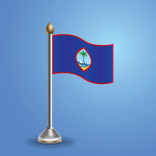 Bandeira Mesa Estadual Guam Símbolo Nacional Ilustração Vetorial — Vetor de Stock