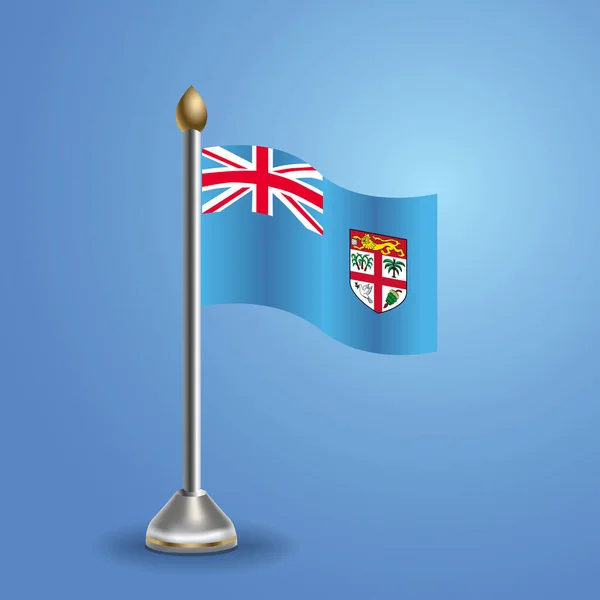 Bandeira Mesa Estadual Das Fiji Símbolo Nacional Ilustração Vetorial — Vetor de Stock