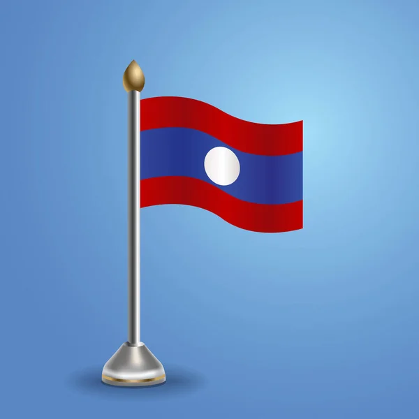 老挝国徽 国家符号 矢量图解 — 图库矢量图片