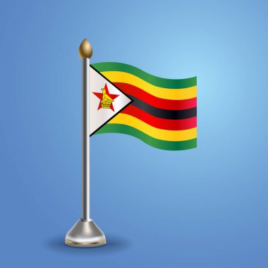 Mozambik 'in bayrağı. Ulusal sembol, vektör illüstrasyonu