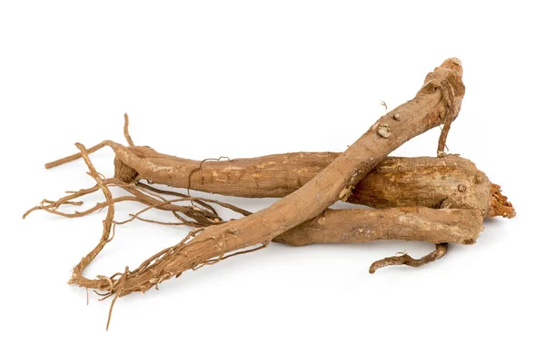 Ginseng Roots Isolated White Background — Zdjęcie stockowe
