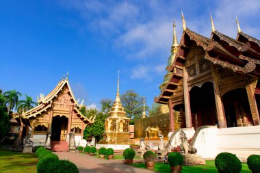 Wat Phra Sing ve Budist tapınağı, Chiang Mai Eyaleti, Tayland.