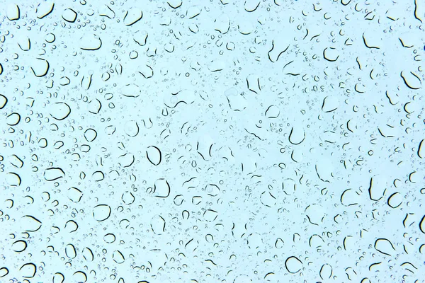 물방울 과푸른 배경의 물방울 — 스톡 사진