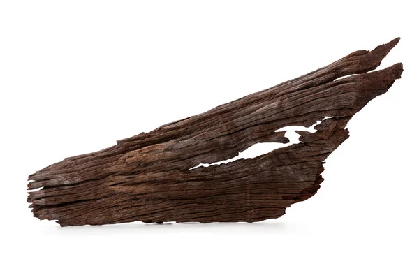 Staré Dřevo Izolované Bílém Pozadí Oříznutou Cestou — Stock fotografie