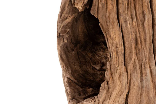 Staré Dřevo Izolované Bílém Pozadí Oříznutou Cestou — Stock fotografie