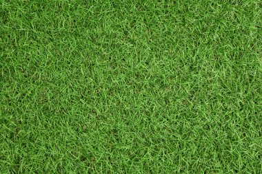 Yapay ot, yeşil çimen arka plan.