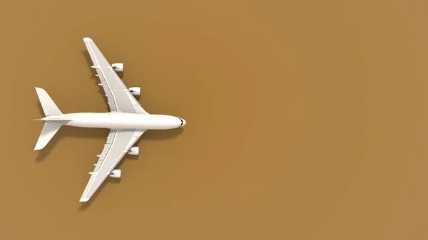 飞机背景旅行图像编辑背景 一种带有彩色背景的客机飞行的图像 用于背景广告 编辑广告 — 图库照片