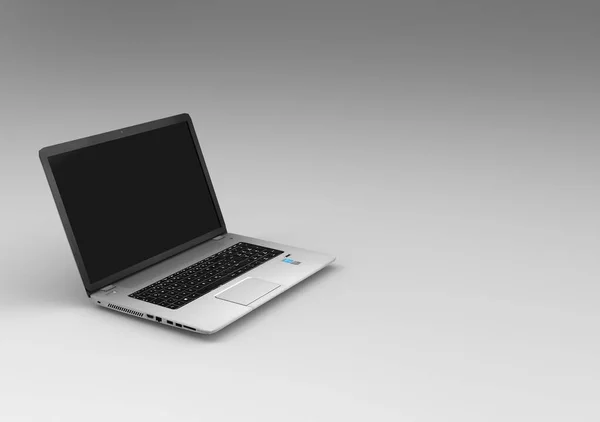 Laptop Fundo Papel Parede Computador Para Negócios Para Editar Anúncios — Fotografia de Stock