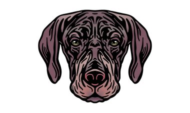 Almanca Kısaltılmış İşaretçi başlık illüstrasyonu, vektör, el çizimi, ışık arka planında izole edilmiş