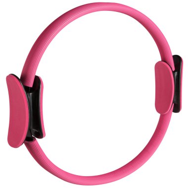 Pembe halka evrensel genişletici, beyaz arkaplanda, izole et