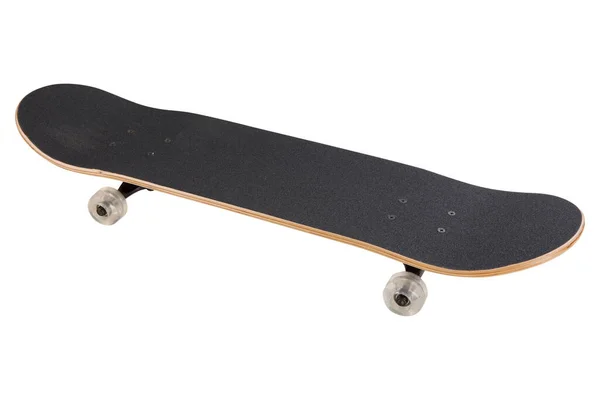 Skate Cinza Com Rodas Silicone Transparentes Superfície Áspera Placa Sobre — Fotografia de Stock