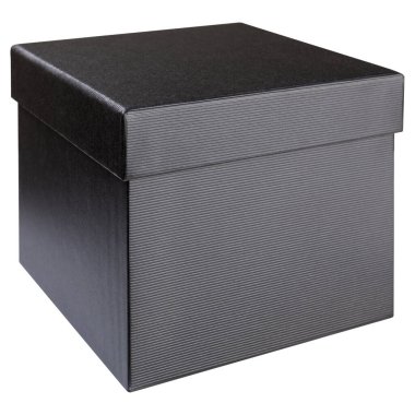 kapak, yan görünüm, beyaz arkaplan, siyah stil hediye kutusu izole