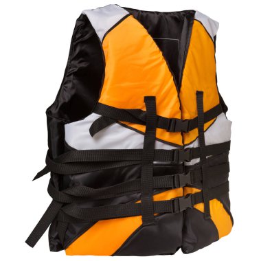 can yeleği, üç renkli, düğmeli, beyaz arka planda, izole edilmiş