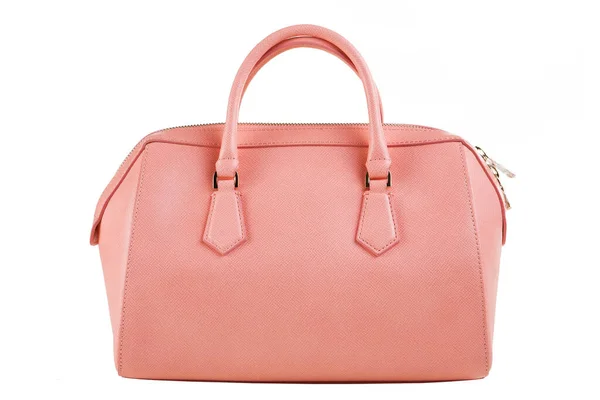 Pink Female Bag White Background Fashionable Bag — Stock Photo, Image