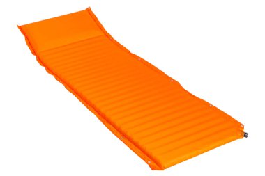 Beyaz arka planda yatay spor için mat, yoga, turizm, aktif yaşam tarzı, izole edilmiş