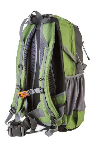 Orta boy sırt çantası, siyah ve beyaz arka planda yeşil.