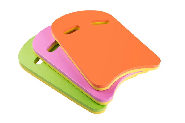 Three Colorful Boards Foam Aqua Aerobics Swimming Water Sport Accessory — Stock Photo, Image