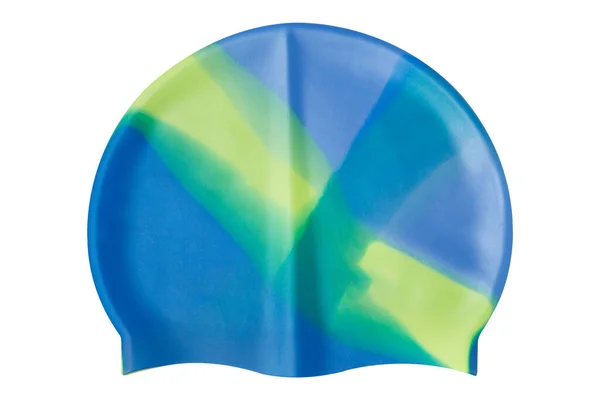 Colorful Rubber Swimming Cap White Background — Φωτογραφία Αρχείου