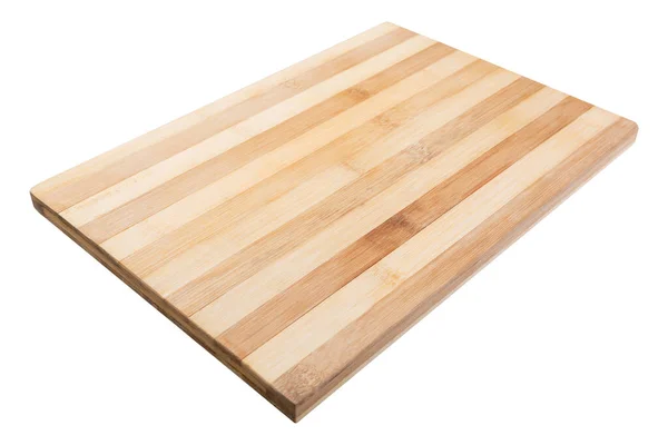 Wide Bamboo Cutting Board Combined White Background Isolate — 스톡 사진