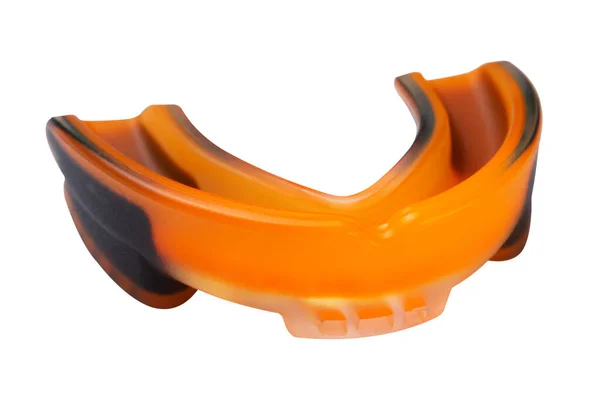 Protège Dents Orange Pour Boxe Autres Arts Martiaux Sur Fond — Photo