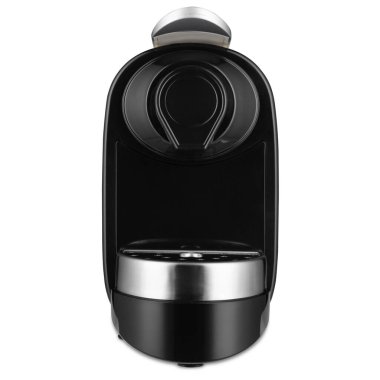 Kahve makinesi, kapsül kahvesi hazırlamak için, beyaz arka planda, izole