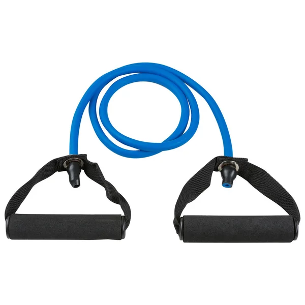 Blue Tubular Expander Fitness White Background Isolate — Foto de Stock