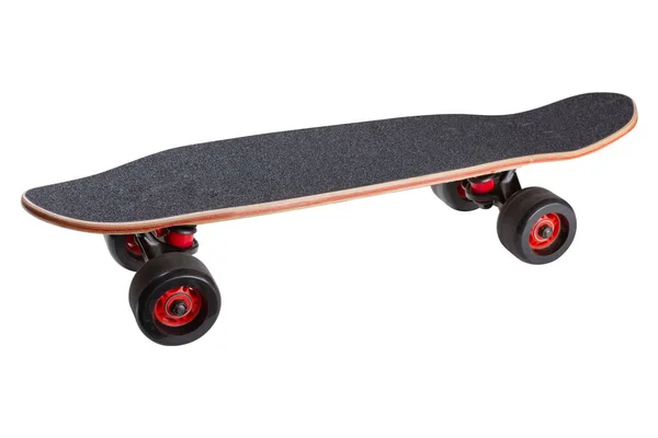 New Modern Skateboard Gray Wooden Board White Background Isolate — Stockfoto