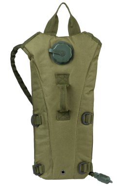 Ordu bireysel içme sistemi, su depolama hidratörü, beyaz arka planda, izole