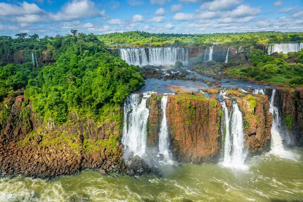 Iguacu Falls Southern Brazil Sunny Day —  Fotos de Stock