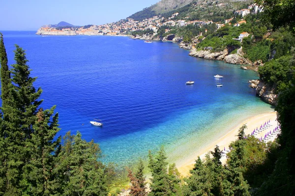 Idyllic Croatia Turquoise Adriatic Beach Dalmatia Croatia — Fotografia de Stock