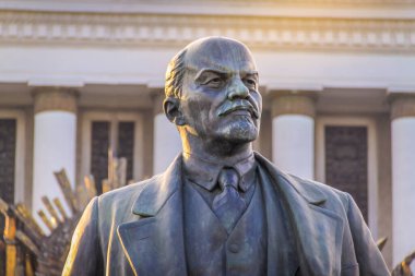 Vladimir Lenin monument in VDNKh, Moscow, Russia