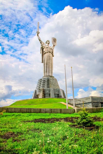 Majestic Motherland Monument Kiev Sunny Day Ukraine — Foto Stock