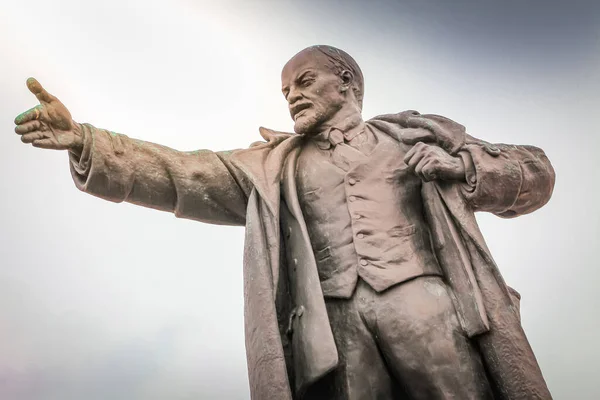 Vladimir Lenin Back View Monument Petersburg Russia — 图库照片