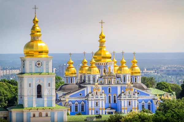 Beautiful St. Michael s Golden-Domed Monastery high angle view, Kyiv - Ukraine